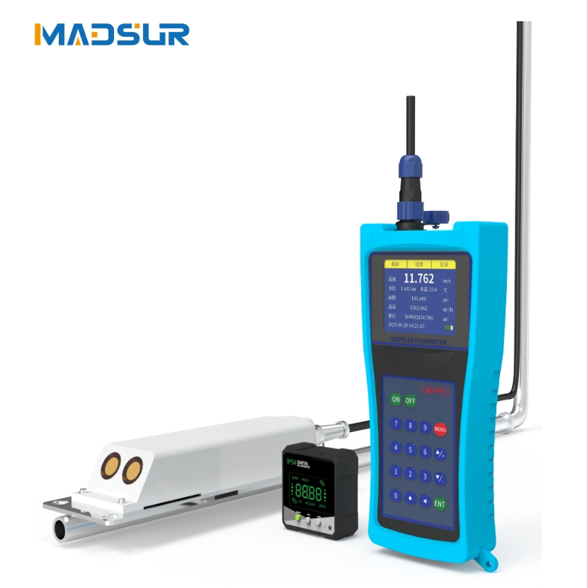 Portable Ultrasonic Doppler Flowmeter for Dam, Ditch, Pipe Water Monitoring