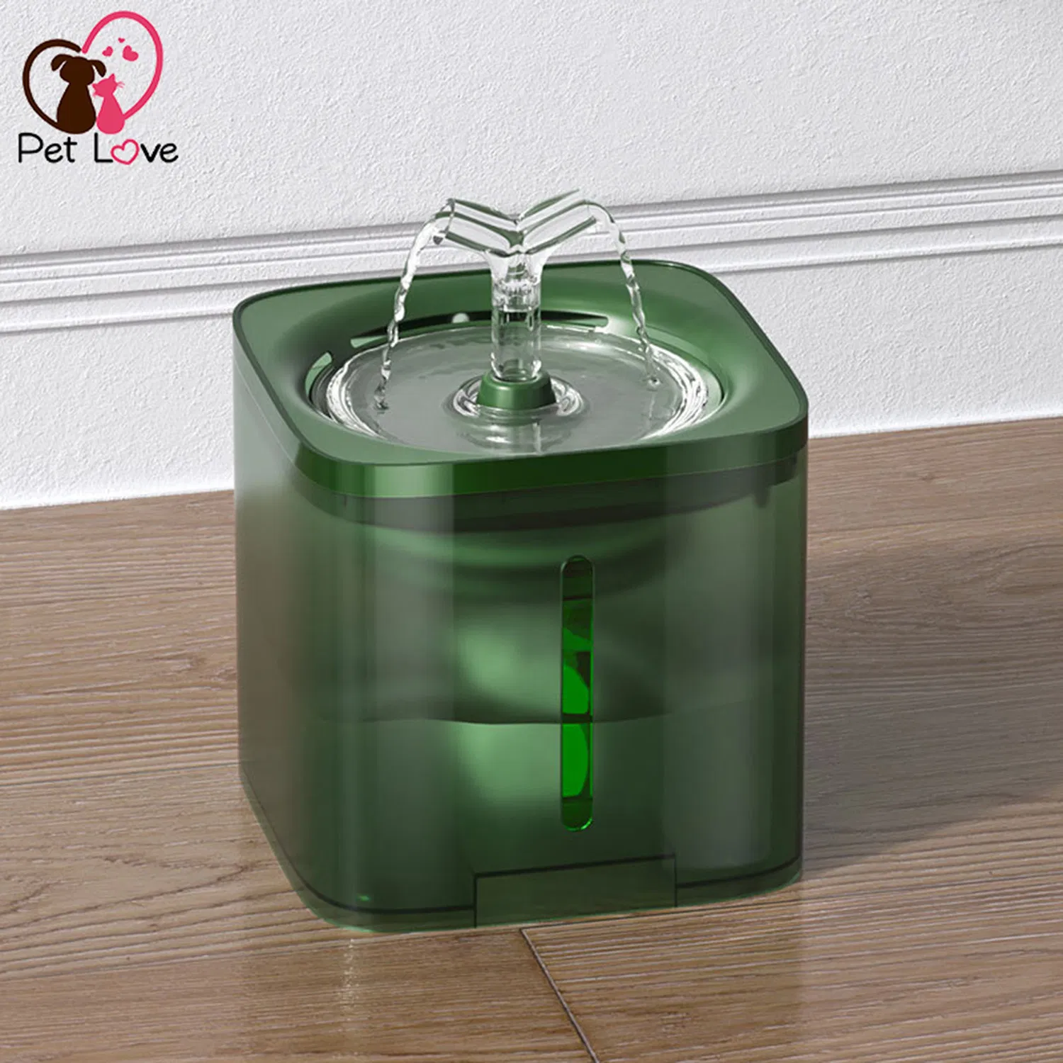 Compact Indoor Pet Water Dispenser with Continuous Flow Fountain
