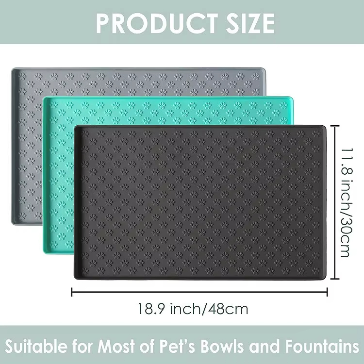 Eco-Life Silicone Pet Food Utensils Silicone Pet Placemat Feeding Anti-Spill Dog Food Pad Large Pads