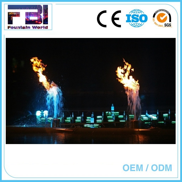 High Tech Factory Made Fire Flame Water Fountain