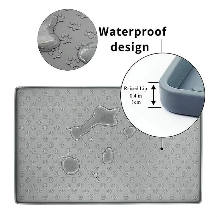 Eco-Life Silicone Pet Food Utensils Silicone Pet Placemat Feeding Anti-Spill Dog Food Pad Large Pads