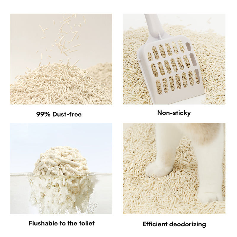 Sustainable Flushable Tofu Litter for Healthy Cat Care