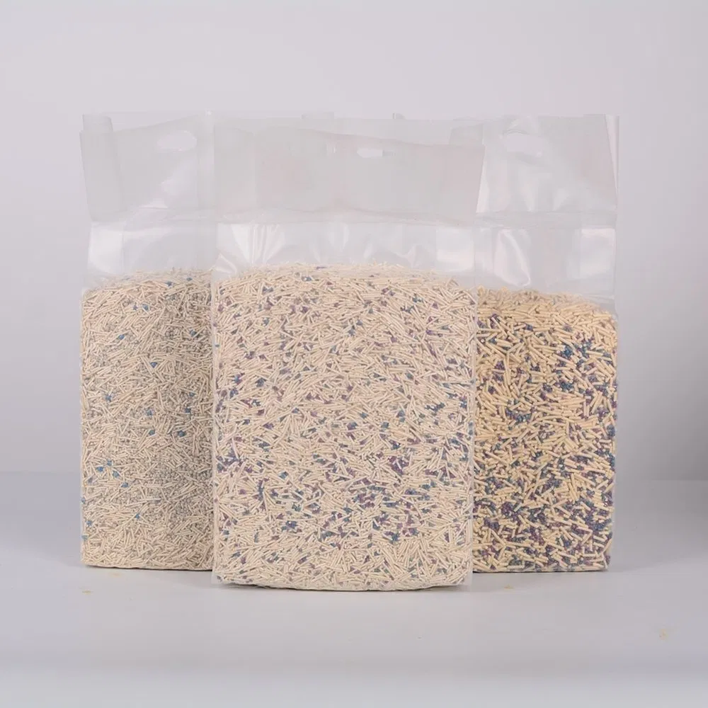 Hypoallergenic Lavender Fragrance OEM ODM Custom Mixed Cat Sand Kitty Litter