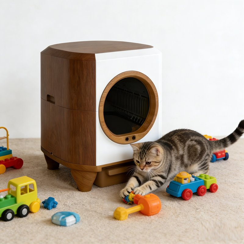 Smart APP Control Cat Litter Box for Multiple Cats Pet Product