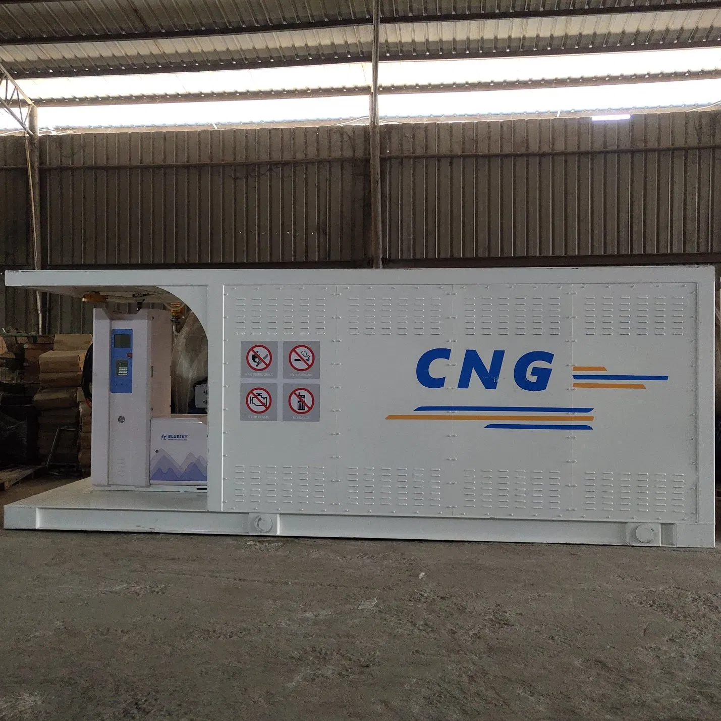 Integrated 1200nm3/H Smart PLC Control Remote Water Proof CNG Daughter Refueling Station