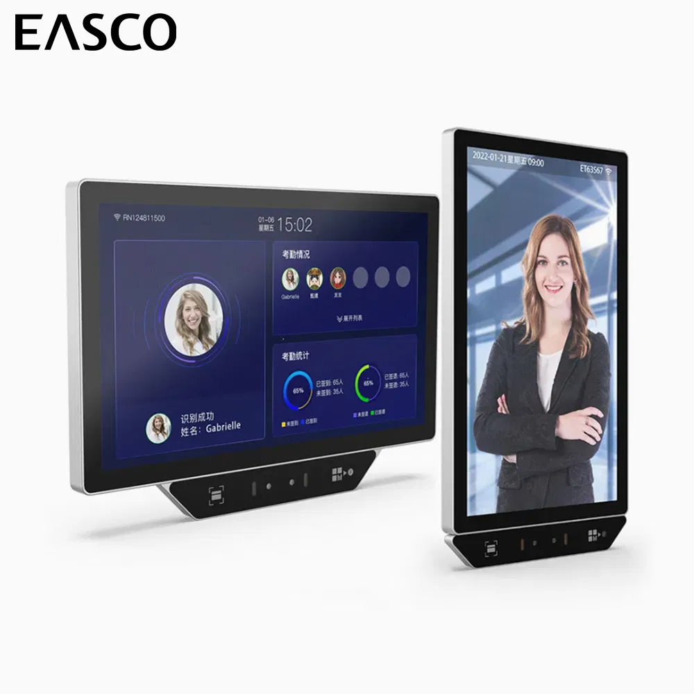 15.6 Inch Touch Screen Face ID Employee Security Face Recognition Biometric Access Control Time Attendance System for Office Building and Station