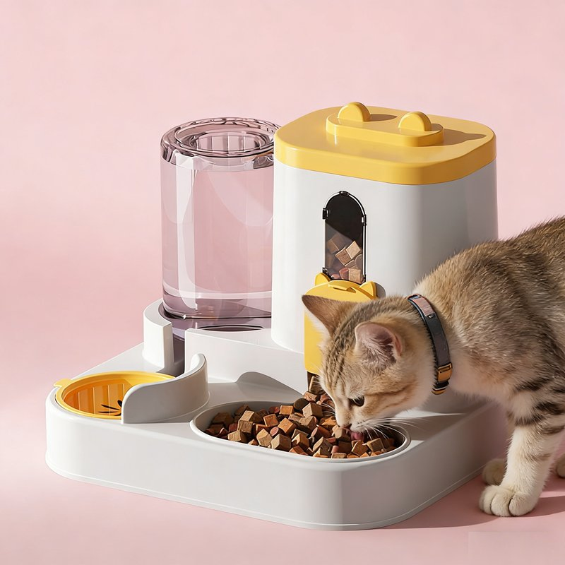 Pet Product Automatic Feeding Smart Detection Hygienic Compact Pet Smart Feeder