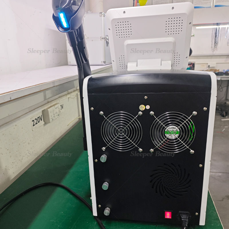 Diode Laser Hair Removal Device 1200W 2400W 3 Wavelengths Android System Remote Data Management