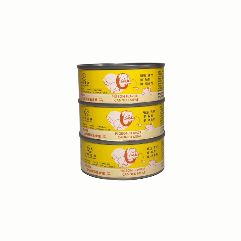 High-Quality Canned Cat Staple Food, 100 Grams, Canned Cat Wet Food, Customized by ODM, Wholesale by OEM Factory.