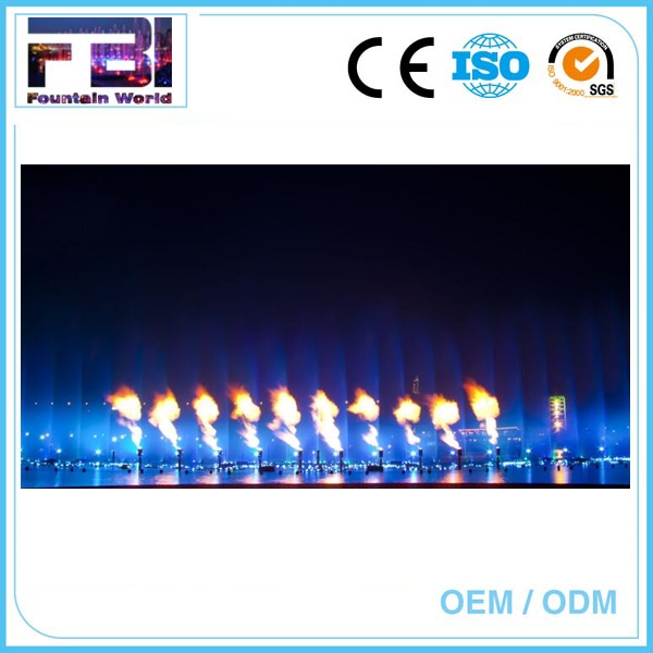 High Tech Factory Made Fire Flame Water Fountain
