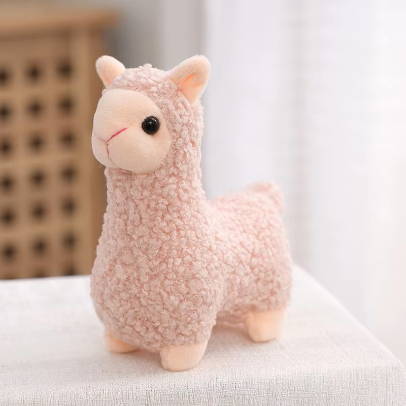 Cute Simulational Lamb Soft Sheep Animal Plush Doll Toy with Keychain