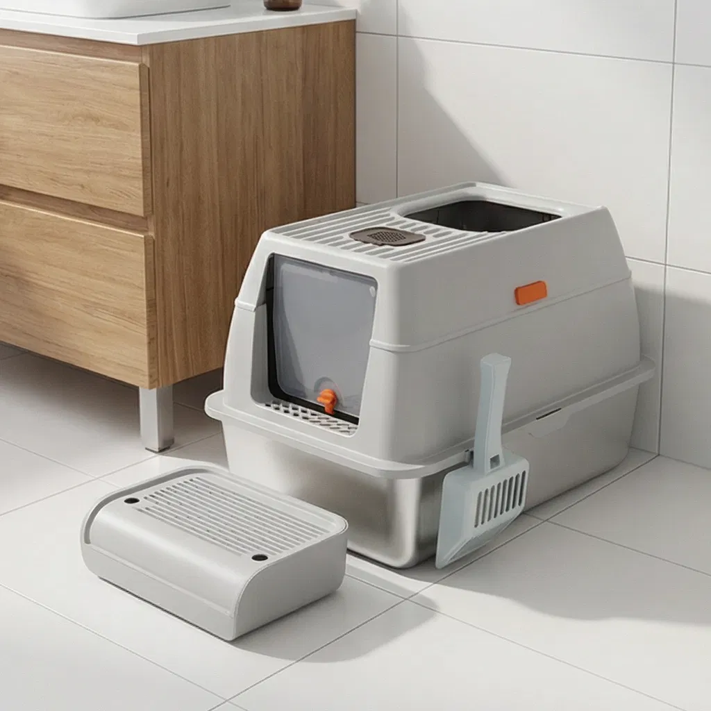 Versatile Durable Multi-Cats Cat Litter Box for Easy Maintenance