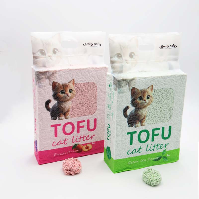 Quality Economical Super Fast Moisture Absorption Flavor Strip Tofu Cat Litter Strong Clumping Clay Cat Sand OEM ODM Cat Litter Factory Natural