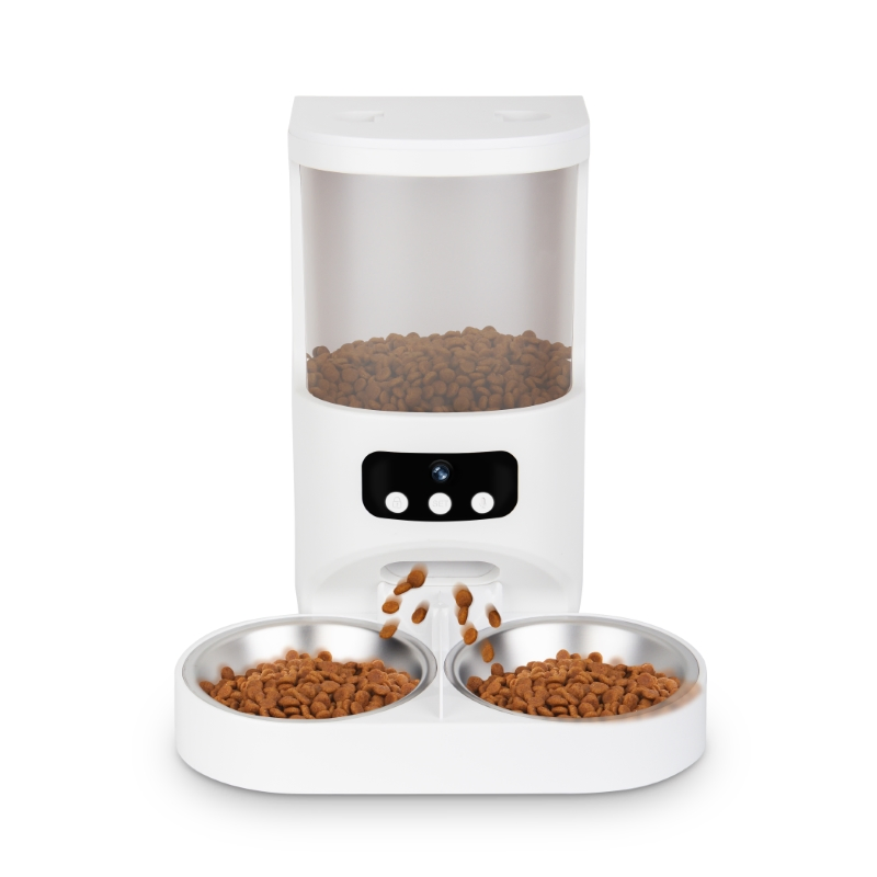 Smart Grain Language Recording Pet Feeder for Easy Animal Care