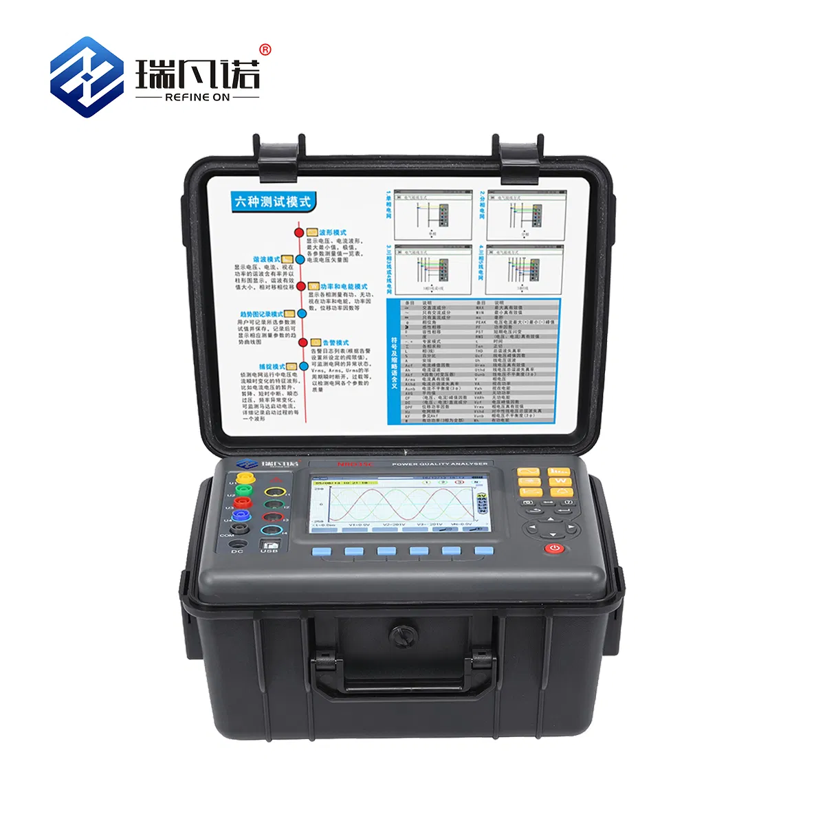 Intelligent Anti-Interference Power Quality Analyzer - High-Performance Wide-Range Detection Smart Calibration
