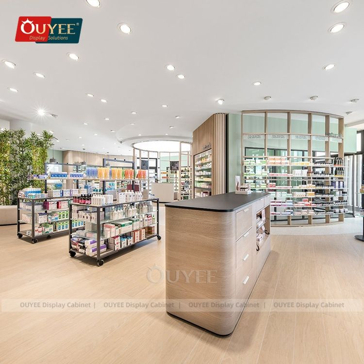Beauty Sectional Cabinets for Pharmacies Pharmacie Shelf Medicine Display Rack