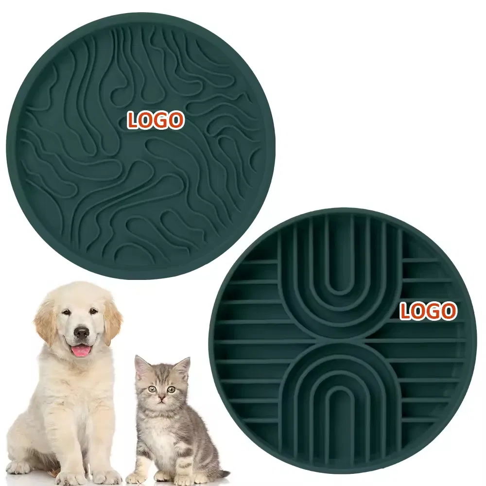 Silicone Slow Feeder with Lick Mat 3D Anti-Choking Design BPA Free Silicone Pet Slow Food Feeder