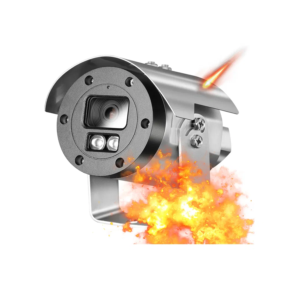 Ga-Ex3fi-M8sg 4K 8MP@30fps Poe Stainless Steel Explosion-Proof Anti-Corrosion Outdoor Security IP CCTV Camera Quality Equal to Iecex ATEX