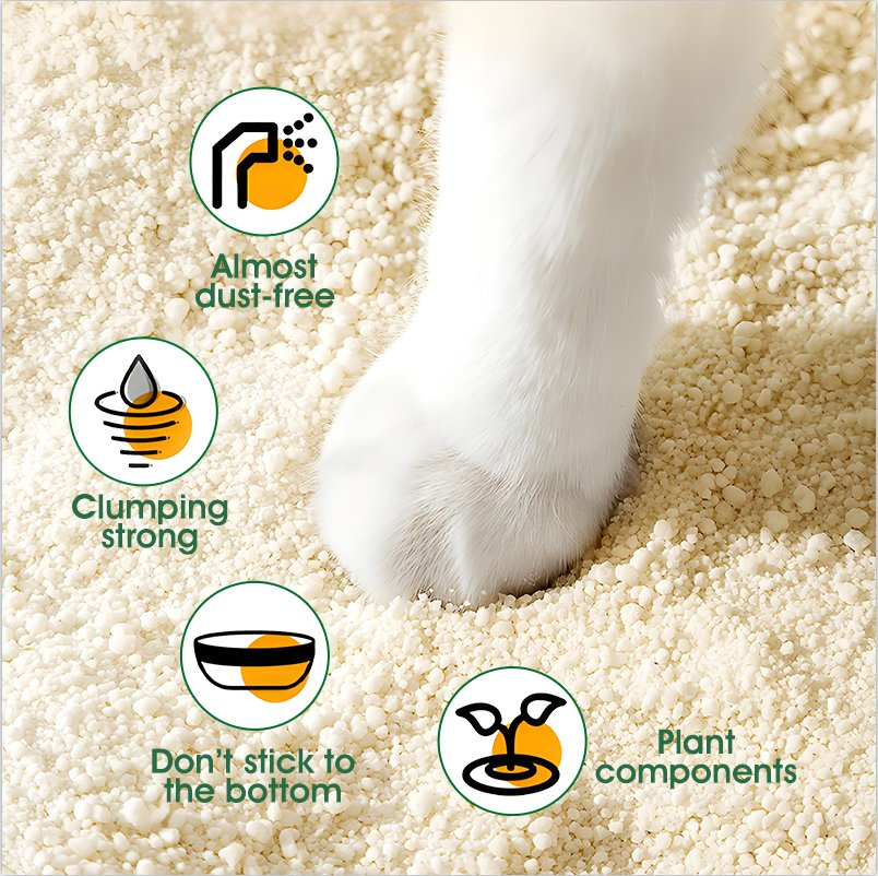 Pet Suppliespet Productspet Cleaning &amp; Grooming Productscat Littercassava Cat Litter Wholesale Eco-Friendly Fast Clumping Biodegradable Natural Ingredients
