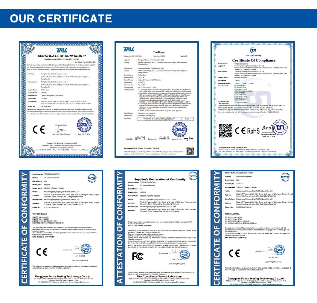 Product Certifications