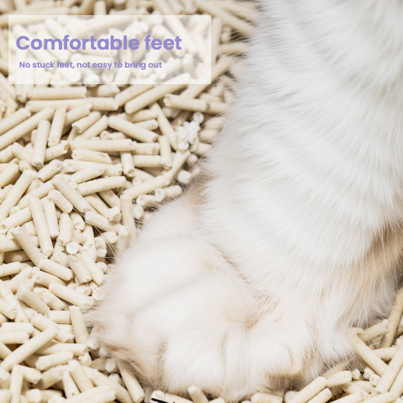 Lightweight Natural Tofu Block Cat Litter Deodorising Rate 99.9% No Dust Flushable Low Tracking 2.5kg/6L Bulk Cat Litter