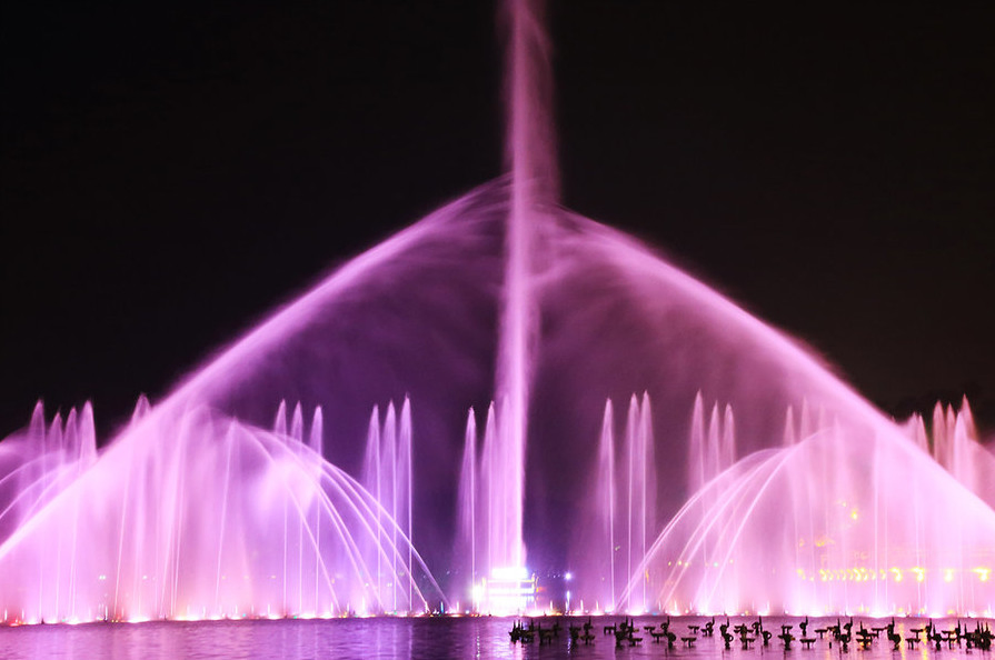 High Tech Outdoor 304 Stainless Steel Digital Fountain Price