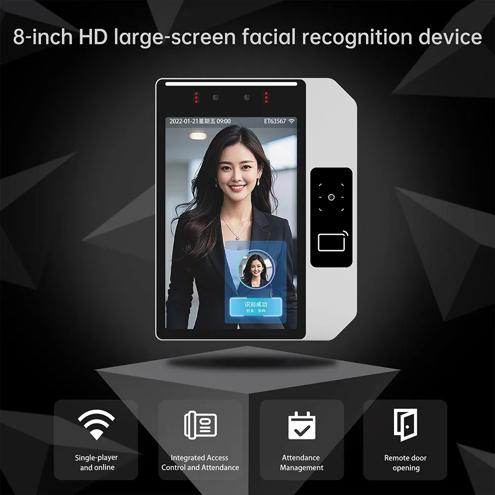 Intelligent Security Smart Biometric Access Control System Facial Recognition Face Recognition Device Time Attendance Machine