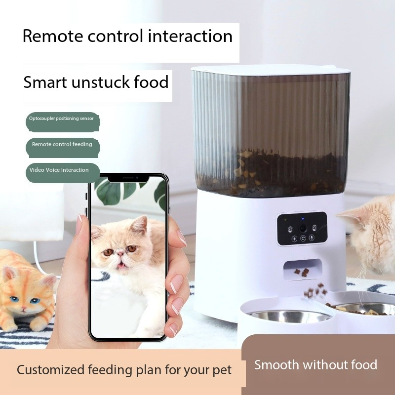 New WiFi Pet Smart Automatic Feeder Timed and Quantitative Pet Feeding Machine
