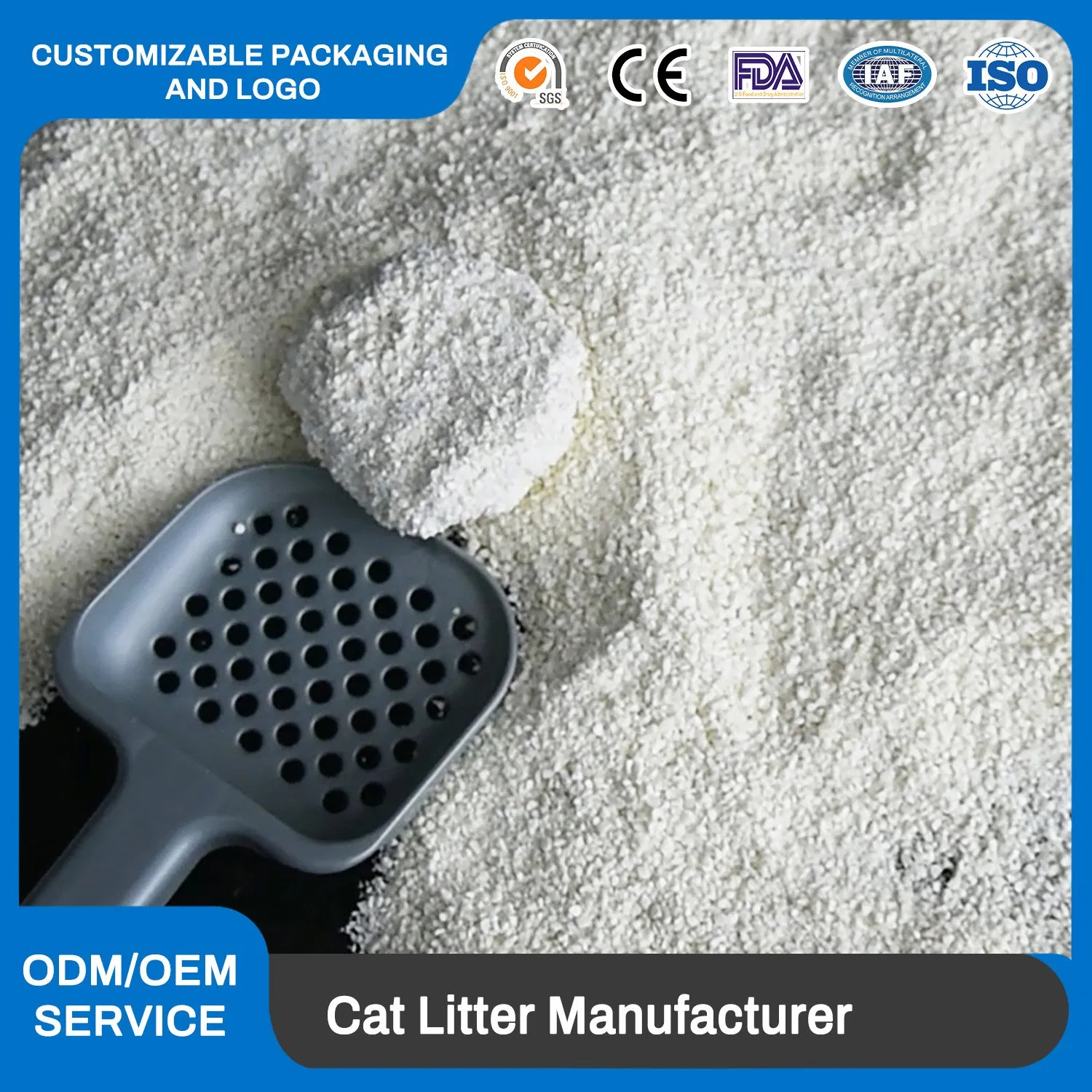 Odor Control Natural Ingredients High Absorption Cassava Cat Litter Manufacturer Supplier Premium Cassava Cat Litter