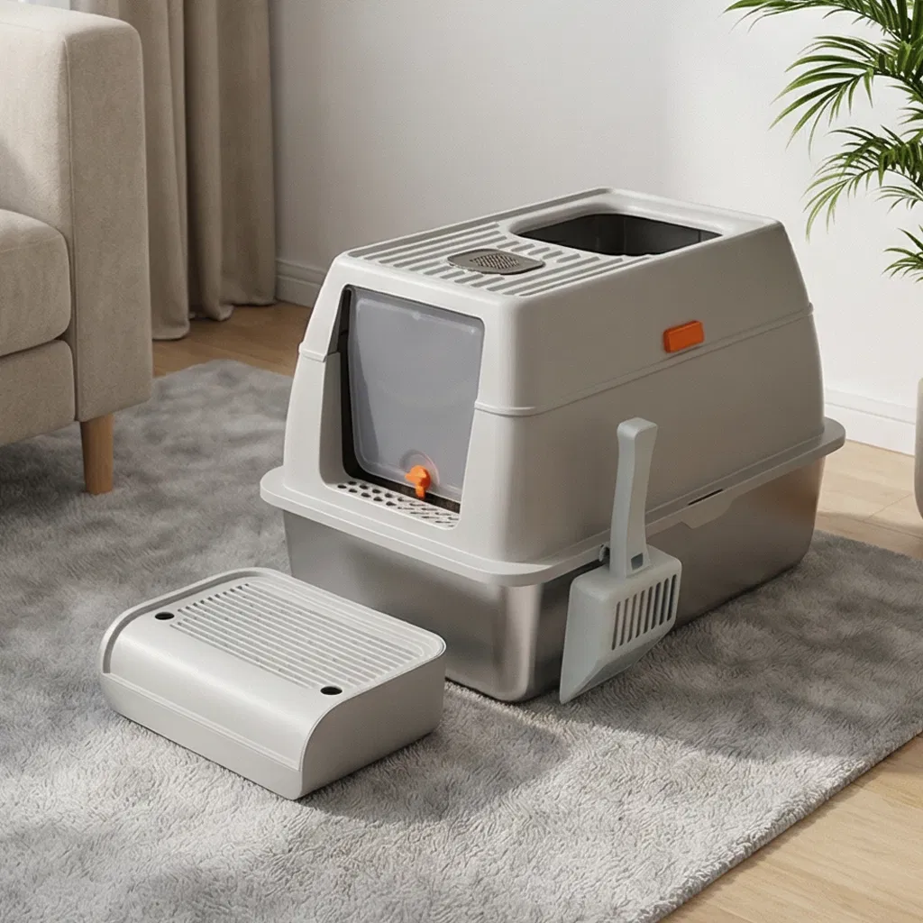 Versatile Durable Multi-Cats Cat Litter Box for Easy Maintenance