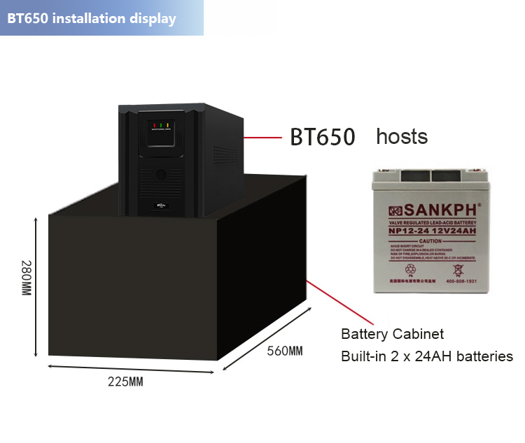 High Quality UPS 1000va 600W 1200W Standby Offline Power Backup UPS for Computer CCTV LCD 12V