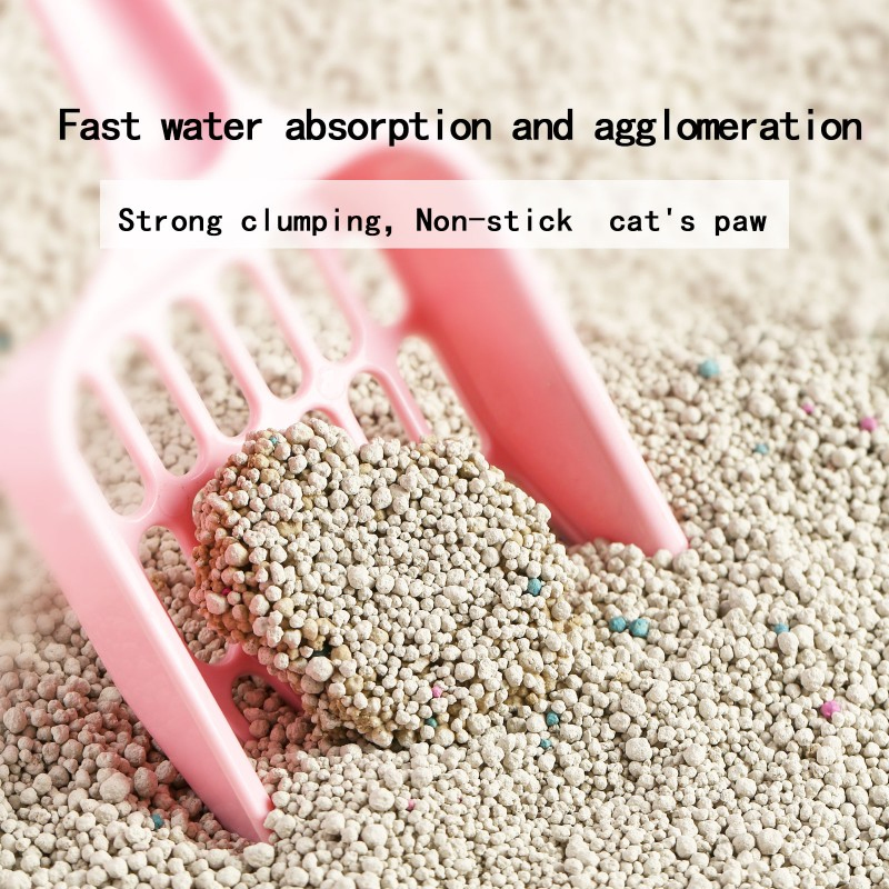 Biodegradable Bentonite Cat Litter - Dust-Free, Strong Clumping &amp; Fast-Absorbing for Odor Control, Eco-Friendly Feline Hygiene &amp; Pet Care