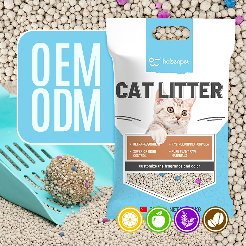 Eco-Friendly Fast Clumping Biodegradable Cat Litter for Odor Control