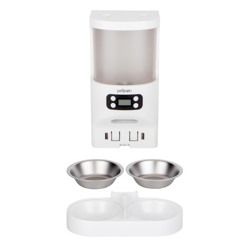 Smart Automatic Pet Feeder with Recording Function and Bowl