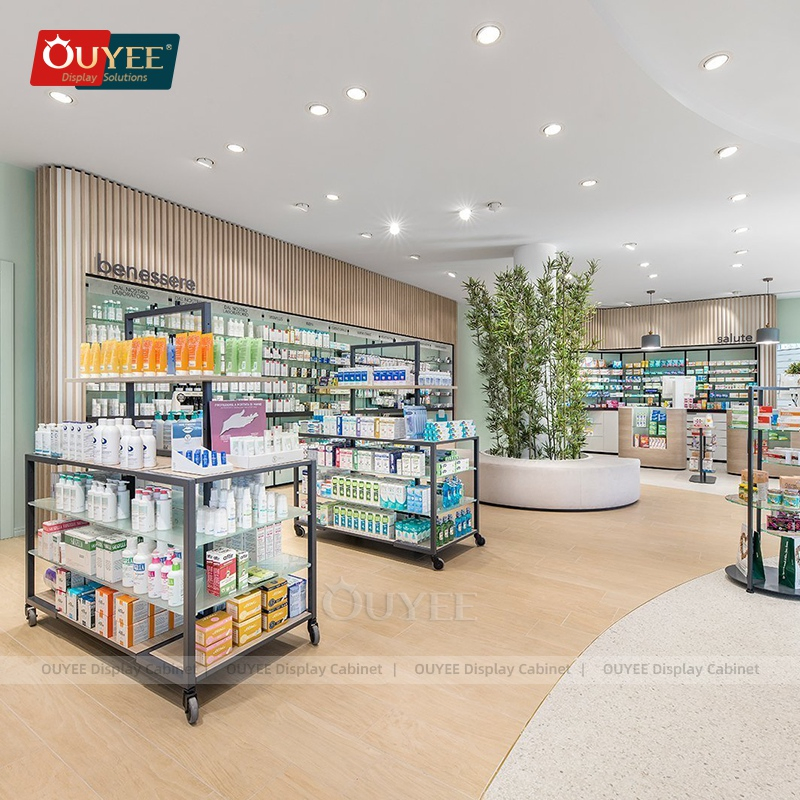 Beauty Sectional Cabinets for Pharmacies Pharmacie Shelf Medicine Display Rack