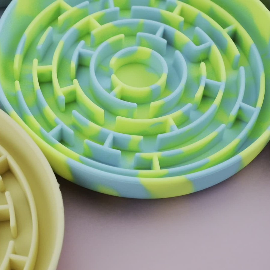 Silicone Cat Slow Food Bowl Pet Training New Dog Bowl Slow Food Dog Plate