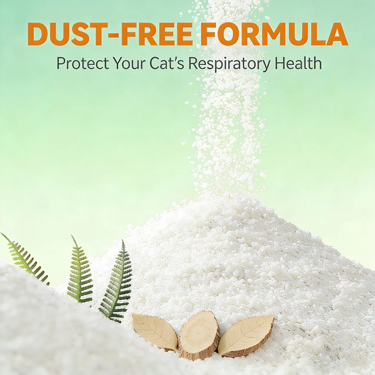 Wholesale Sustainable Pet Products 0.5-2mm Eco-Friendly Ultra Absorbent Dust-Free Clumping Cassava Cat Litter