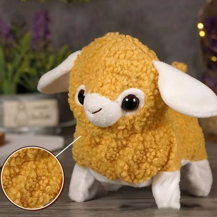 Electric Sheep Pet House Walk Shake Wag Plush Doll Toy