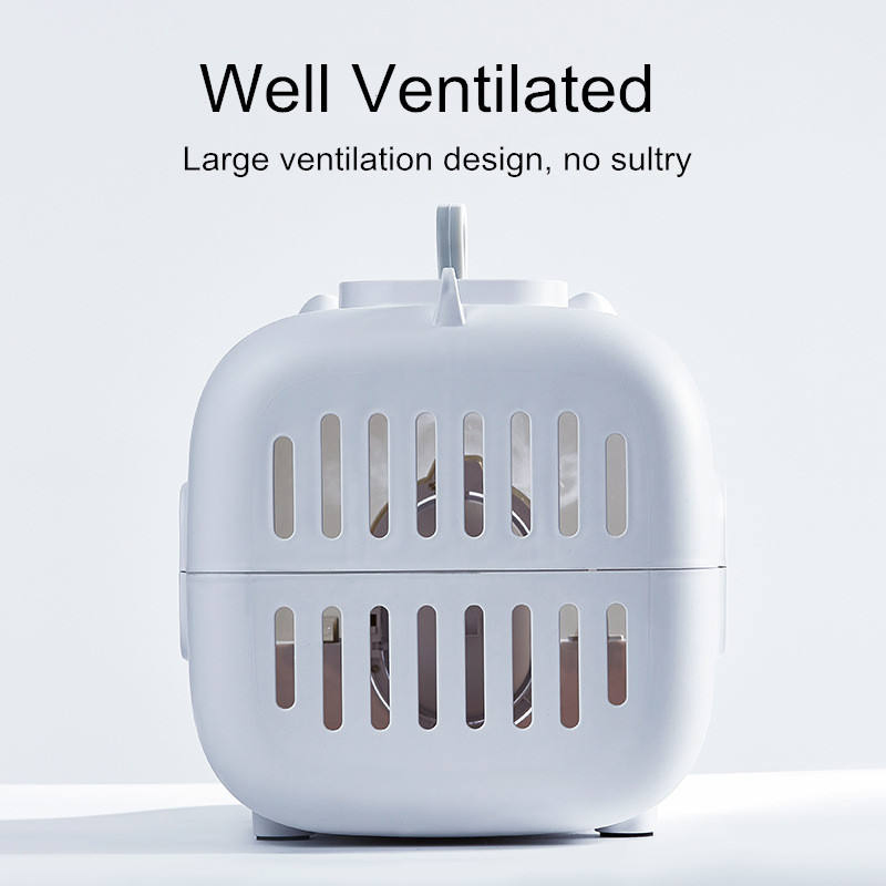Dual-Zone Pet Travel Cage for Travel with Multi-Side Ventilation