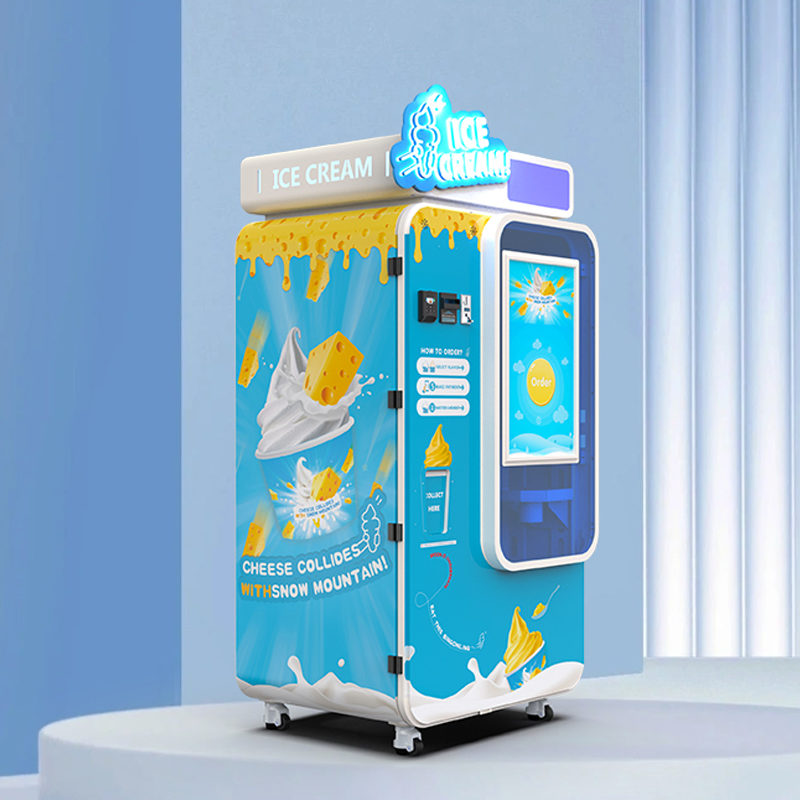 Multi-Flavor Commercial Soft Ice Cream Machine with Remote Control for Outdoor Events