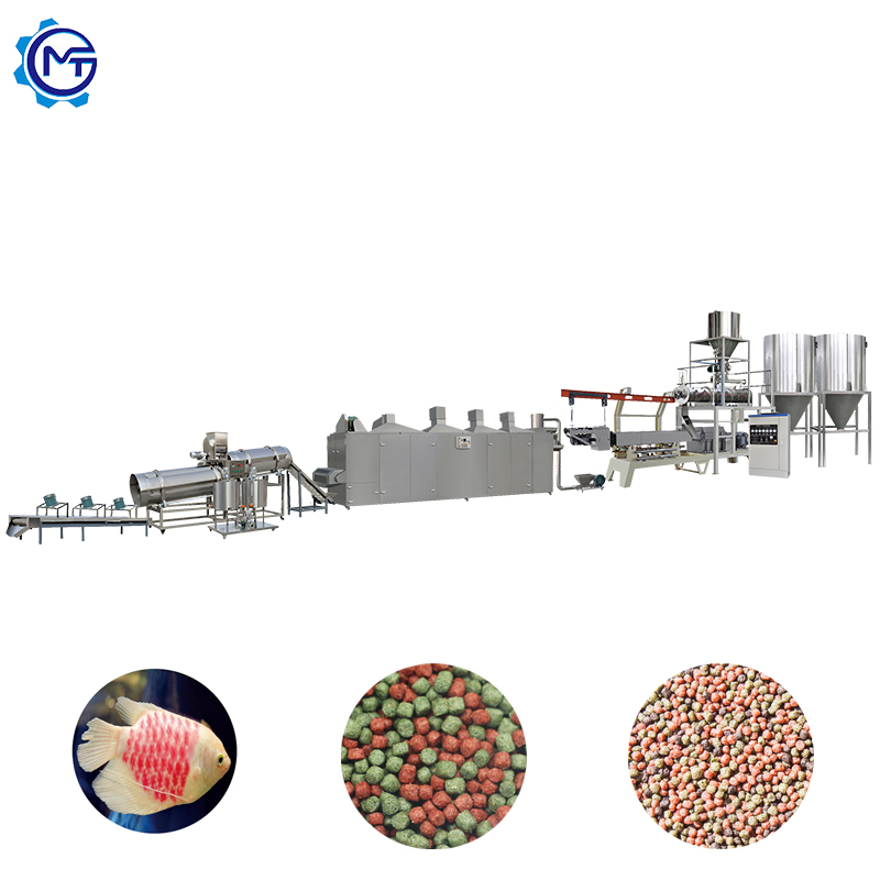 Animal Floating Fish Feed Pellet Making Machine 180-200kg/H Pet Bird Piglets Food Mill Extruder Machine