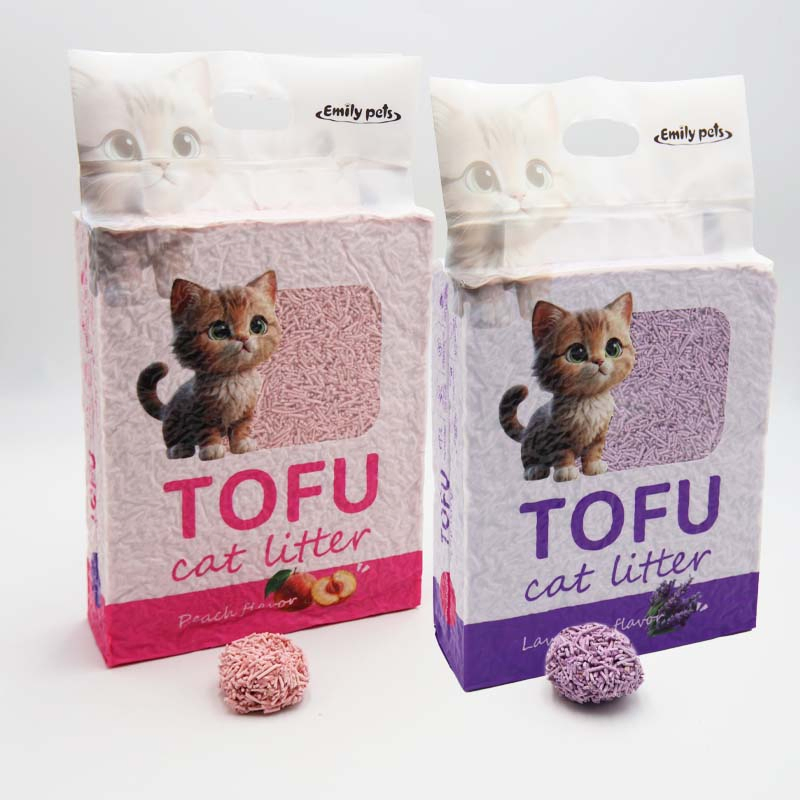 Quality Economical Super Fast Moisture Absorption Flavor Strip Tofu Cat Litter Strong Clumping Clay Cat Sand OEM ODM Cat Litter Factory Natural