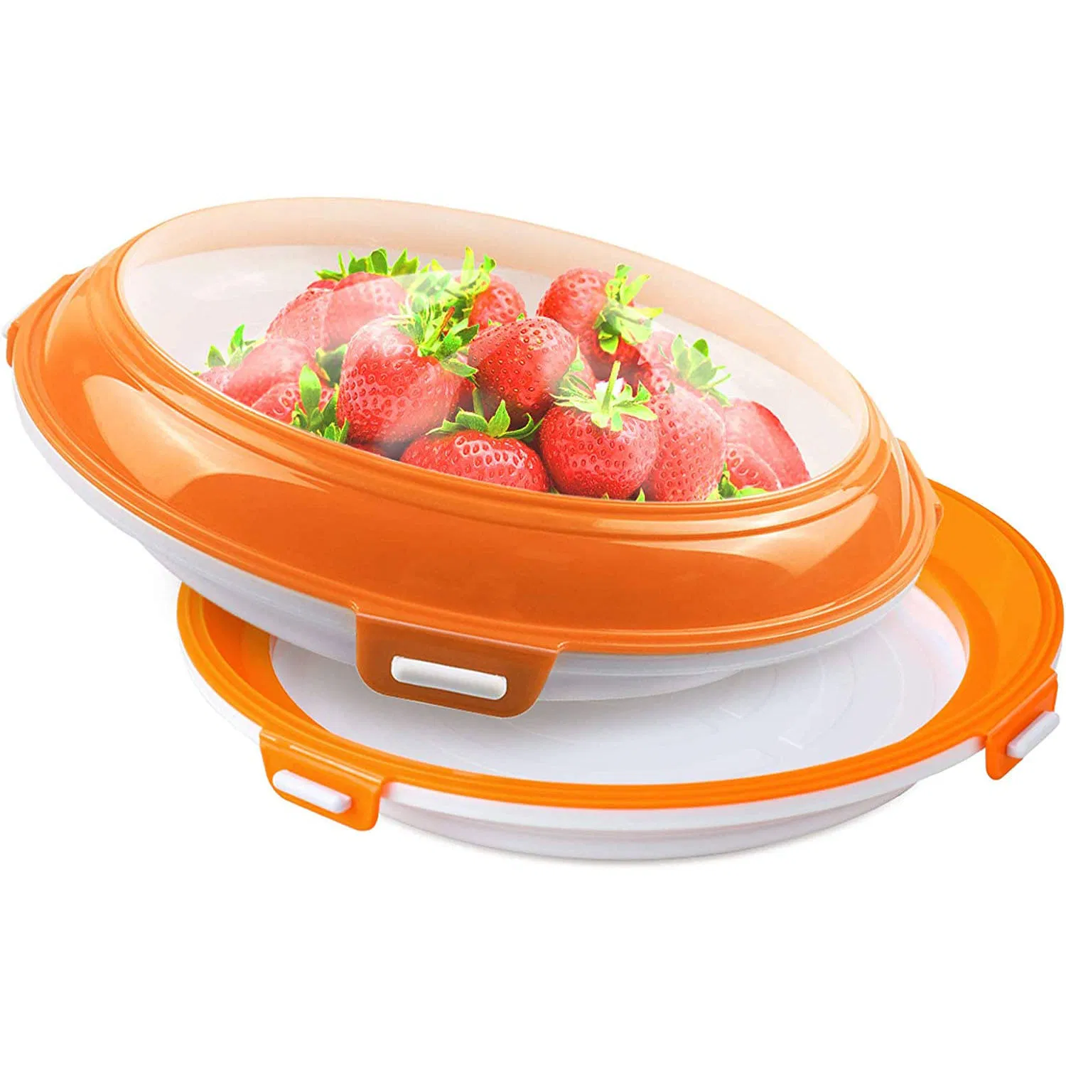 Upgrade Vacuum Seal Round Food Preservation Tray Storage Containers