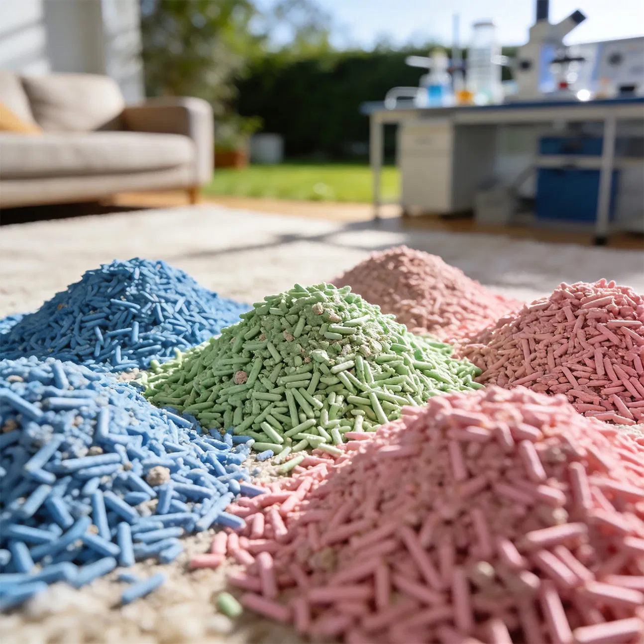 Wholesale Kitty Sand Pets Products 1.5/2.0/3.0mm Natural Plant-Based Biodegradable Tofu Cat Litter with Strong Clumping