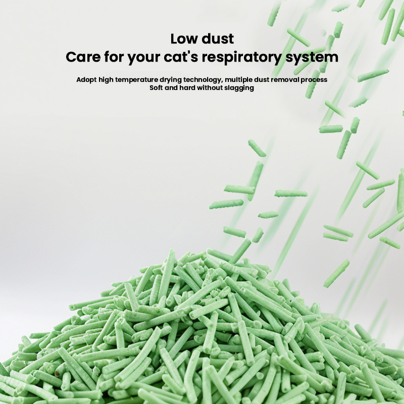 Find The Most Reliable China Based Tofu Cat Litter with Natural Plant Ingredients Fast Clumping and Strong Deodorizing Abilities Green Tea Tofu Cat Litter