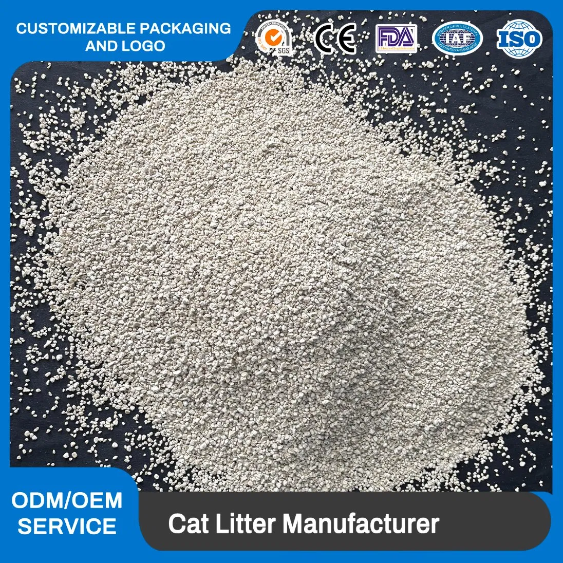Eco-Friendly Cassava Cat Litter with High Water Absorption No Residue Non-Sticky Paw-Friendly Lightweight Cat Litter Sand
