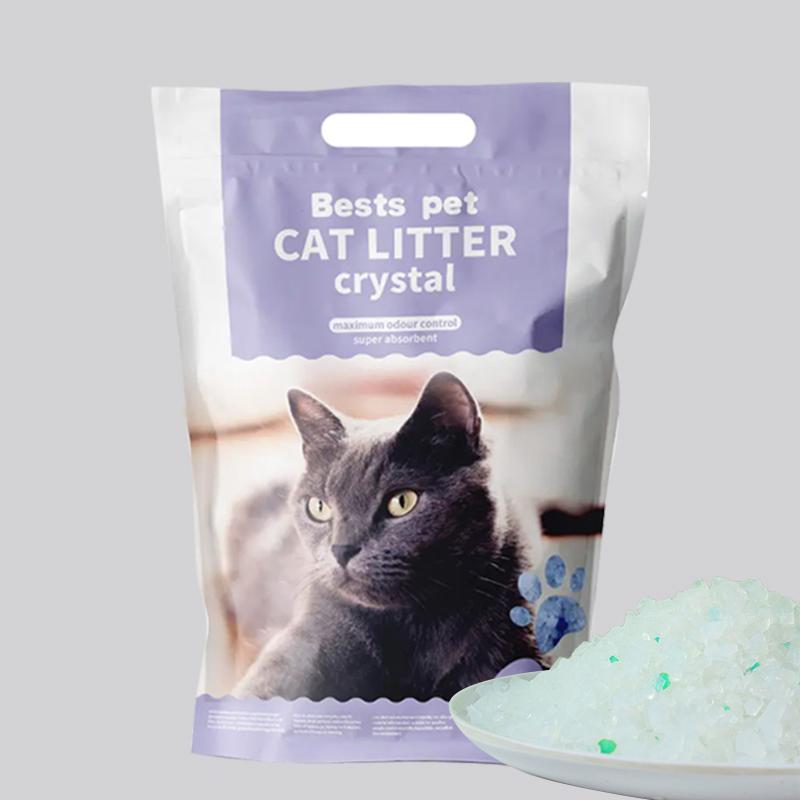 Crystal Silicone Low Dust Environmental Protection Fast Water Lock No Leakage Efficient and Durable Silicone Cat Litter Custom