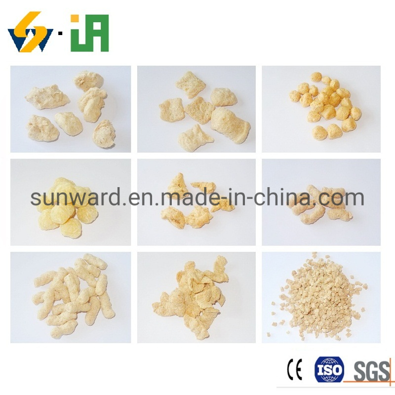 Double-Screw Puffed Textured Soy Protein Soy Meat Soya Nuggets Tsp Tvp Mill Production Line Machinery and Equipment