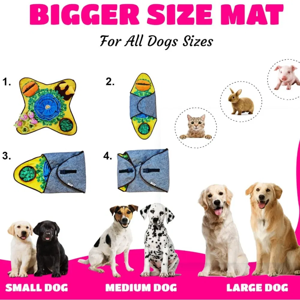 Snuffle Ball Anxiety Relief Dog Feeding Mat Enrichment Dog Puzzles for Dogs