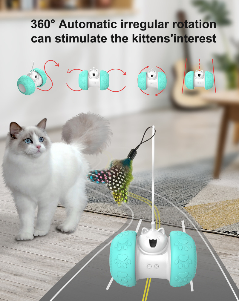 Wholesale Electric Interesting Smart Two Files Interaction Cat Toy
